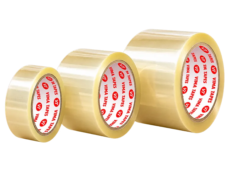 Three-Clear-VIMA-Packing-Tape-Rolls